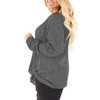 Plus Size Tunics for Woman Knotted Sweatshirt Pullover Plain Blouse