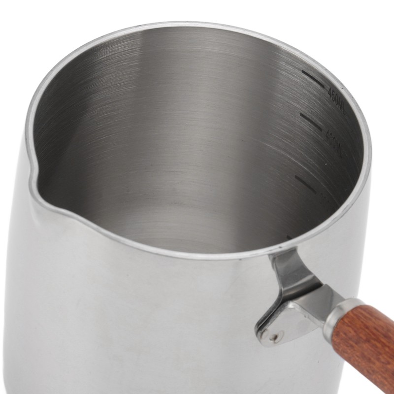 450ML Stainless Steel Butter Warmer Mini Butter Coffee Milk Pot