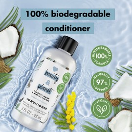 Love Beauty and Planet Volume and Bounty Conditioner For Thin and Fine Hair Care Coconut Water & Mimosa Volumizing Conditioner 0% Silicones, Parabens, and Dyes 3 oz, Pack of 12