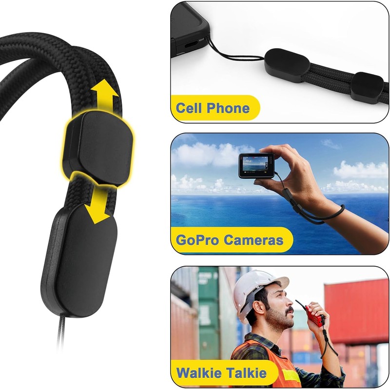 6 Pack Correa de Muñeca con Lanyard, Correas Ajustables de