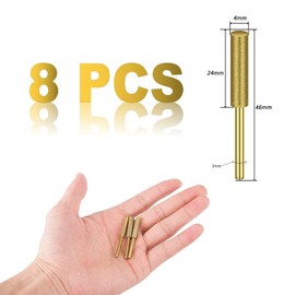 8 PCS High Hardness Titanium Chainsaw Sharpener， kolatree - Titanium Plated Diamond bits Sharpening Wheels, Titanium Burr Grinding Stone File for Electric Chainsaw Sharpener Chain Saw Stone Jewelry Wood (5/32", 4.0mm)
