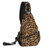 Yrebyou Leopard Print Sling Bag for Women Travel Sling Backpack