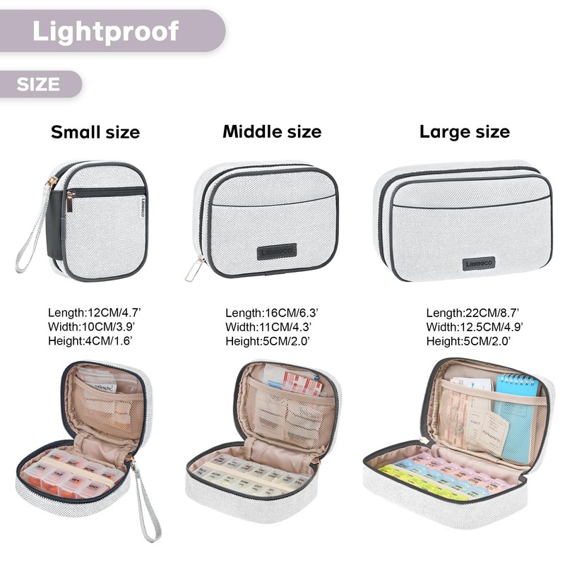 Travel Pill Case for Purse with Weekly Pill Organizer 3