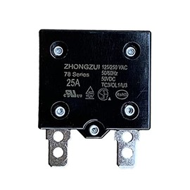 weelye 1Pcs 25A 125/250Vac 50Vdc Automatic Reset Relay Thermal Switch Circuit Breaker Current Overload Protector for Children Riding Electric Car Accessories