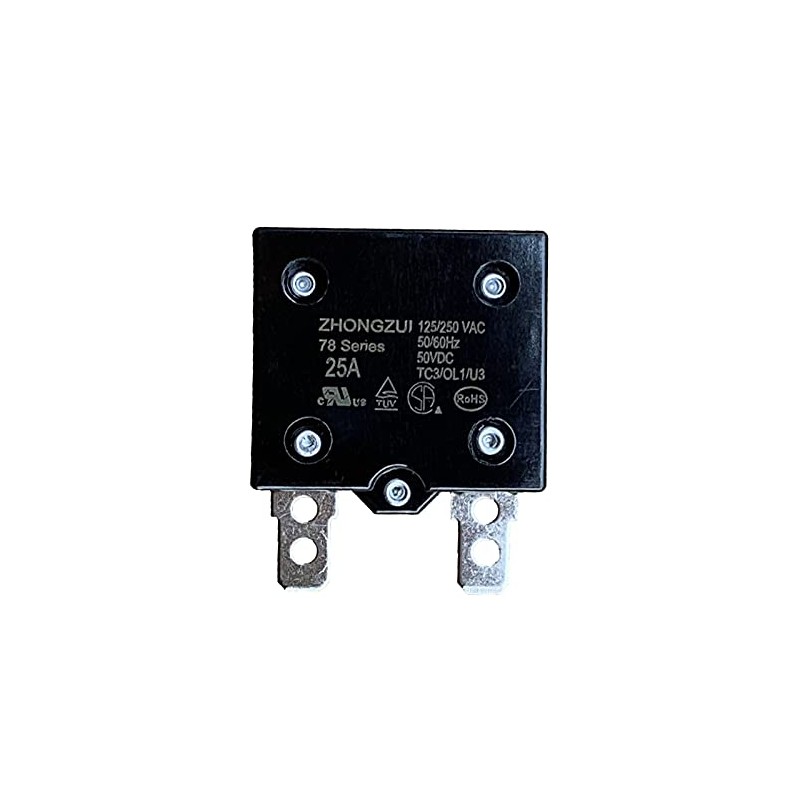 weelye 1Pcs 25A 125/250Vac 50Vdc Automatic Reset Relay Thermal Switch
