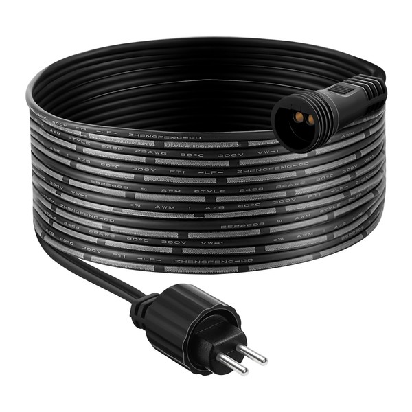 Meonum 3 Meters 2 Pin Extension Cable with Male and