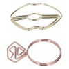 100pcs Metallic Paper Clips Lips Diamond Rings Shape Nonslip Portable