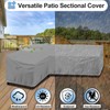 OutdoorLines Waterproof Outdoor Patio Sectional Cover - UV Resistant &