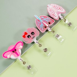 Cute Badge Reels Retractable ID Badge Holder Retractable with Clip,Accessories for Nurse,Student,Teacher, Office Workers, Nurses, Nursing 16