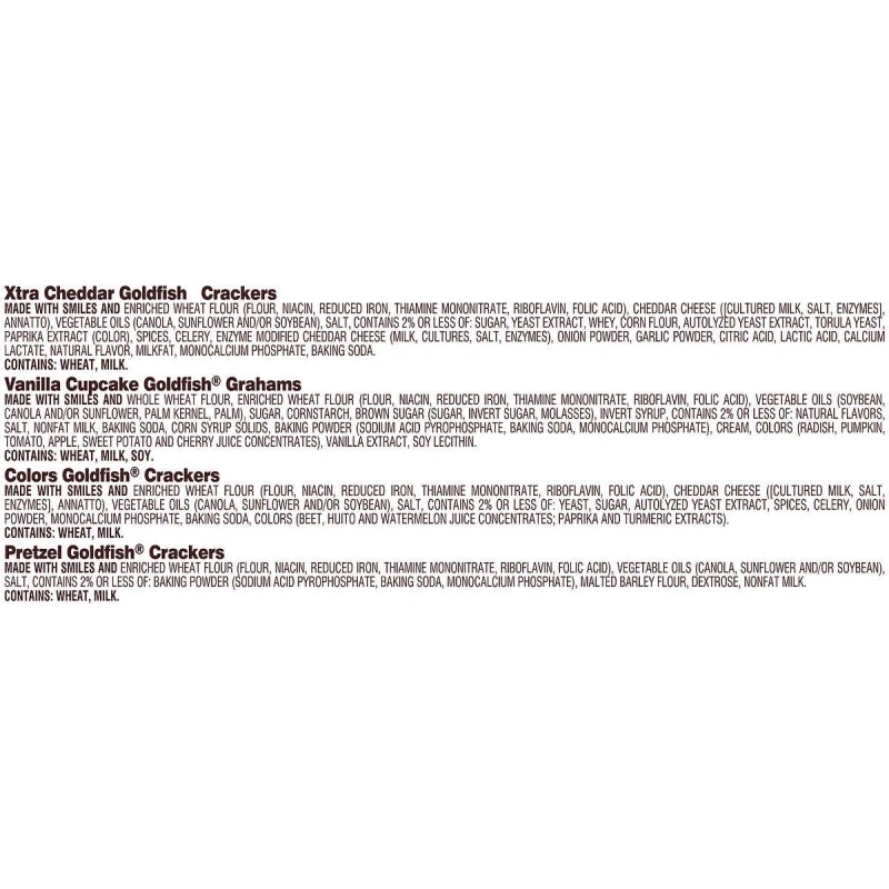 Pepperidge Farm Goldfish Snacks, Variety Pack, 45-count