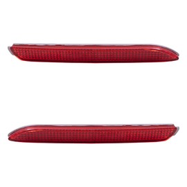 Brock Driver and Passenger Rear Bumper Reflector Compatible with 2009-2021 Toyota 81920-08010