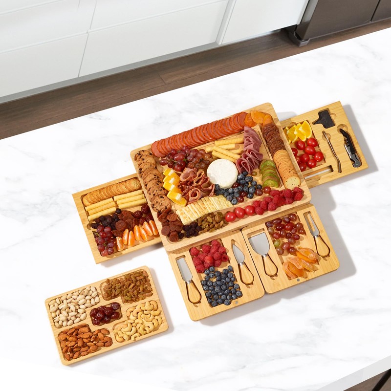 xinyoec Large Charcuterie Boards Gift Set - Cheese Board and