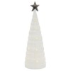 Mr Crimbo Christmas Tree Shape Ornament Light Up White Ceramic