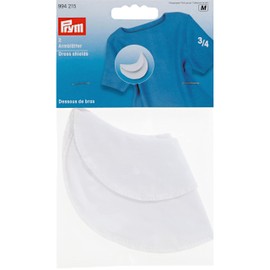 Prym Dress Shields, Cotton, White, 3.7 x 11 x 0.16 cm