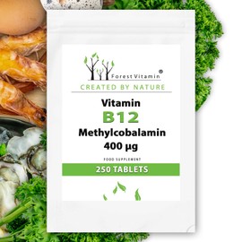 B12 - Forest Vitamin - Vitamin B12 (Methylcobalamin) 400 μg - 250 Tablets - Vitamins and Minerals