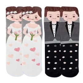 KEQAR 2 Pairs of Funny Wedding Gifts for Bride and Groom, Gift Ideas for Both, Gifts for Wedding