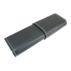 Macbeth Thistle Cigar Tube Leather Covered Black Case With Cedar Lining In Gift Box 722