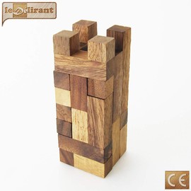 Pentamino YASUMI Jigsaw Puzzle, Jigsaw Puzzle Game from 8 years and up, Difficulty Level 6/6. Handmade from solid acacia wood, environmentally friendly, CE standards. Create figures in 2D and 3D.