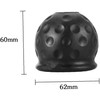 ISKIP Universal 50mm Soft Rubber Trailer Tow Ball Cover, Yellow
