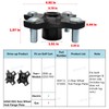 Drive-up 2 Pack EZGO Rear Wheel Hub Flange Plate for