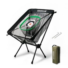 SENSECLUB Chipping Net, Golf Chipping Net and Mat, Chipping Net Golf Target, Backyard Golf Accessories for Swing Game Golf Gifts for Men