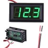 Wave 2 Pcs Voltmeter DC Voltage Panel 0.56″ LED Display