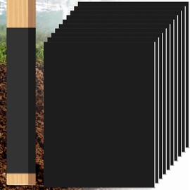 10 Pieces 17 x 13 Inch Fence Post Protector Rot Proof Wood Fence Post Moisture Protection PVC Butyl Tape Weatherproof Self Adhesive for Square Round Posts