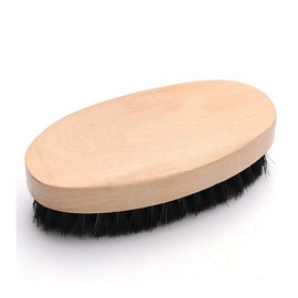 CEPILLO PARA BARBA de 11 Cms de Cerdas de NATURALES de JABALÍ 1000% GENUINAS, Marca Zilveren Man Alta Calidad con Mango de Madera Natural Mate Militar con Cerdas de 1.5 cms de Largo