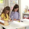 Melissa & Doug Wooden Tabletop Paper Roll Dispenser With White