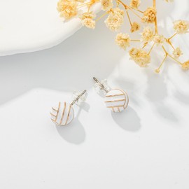 VULETO Volleyball Earrings for Women, Hypoallergenic Volleyball Earrings Stuff Accessories for Back to School Sports Lovers Jewelry for Mom Fans First Day of School Teenager Jewelry Gifts