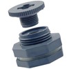 PHITUODA 1/2 Inch Pvc Bulkhead Fitting with Plugs NPT1/2 Female