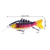 Bass Fishing Lure,Deep Diving Swimbait | Long Tongue Board, Multi-Jointed