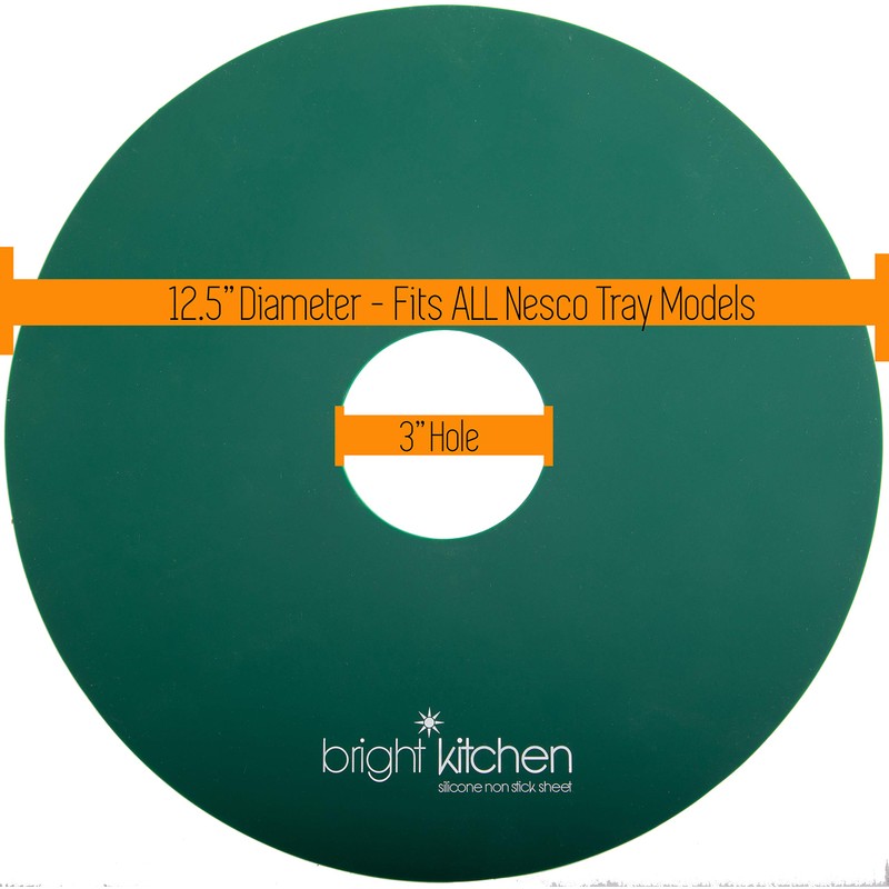 6 Silicone Dehydrator Sheets NON-Toxic for Nesco Round Dehydrators Fruit