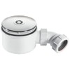 McAlpine ST90CP10-70 90mm Shallow Shower Trap Chrome Plated Plastic, White