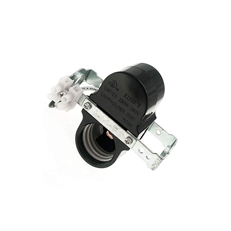 Medium Base E26 Double Light Fixture Socket,Phenolic Standard Base Twin