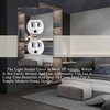 1 Pcs Mirror Outlet Covers Durable Light Switch Plates Acrylic