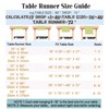 Wracra Linen Embroidered Table Runner, Irregular Willow Leaf Table Runners
