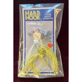 OB’s Obie’s Hard Hook Buzzbait Twin Blade Fishing Lure 1/8 Yellow Aluminum Spinner
