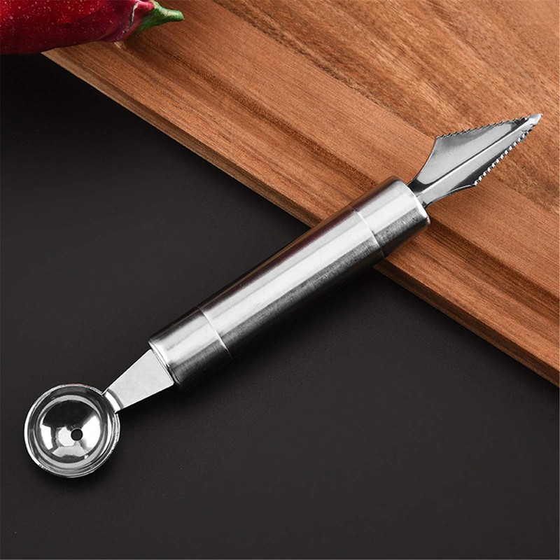 Set of 2 Melon Spoons Ball Scoop Melon Corer Fruit