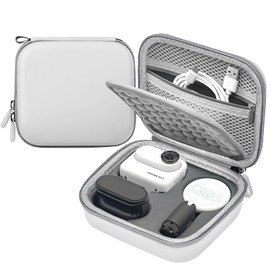 Leayjeen Insta360 GO Travel Camera bag,Compatible with Insta360 GO 3/3S and Accessories, Dual Protection Design, Protective Bag Accessories Perfect for Outdoor Sports and Activities(White)