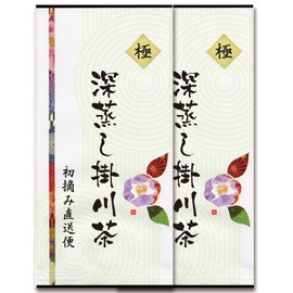Shizuoka Prefecture First Picked Ichiban Tea 100% Green Tea Leaf Deep Steamed Kakegawa Tea Covered Tea Special Tea 3.5 oz (100 g) [Pole] 2 Bags