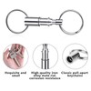 Aster Pack of 5 key rings with quick release, double