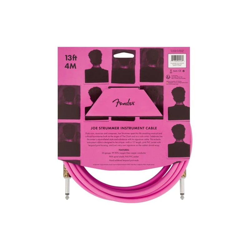 Joe Strummer - Cable de instrumento (13 pies), diseño de