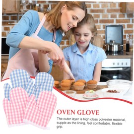 DOITOOL Pack of 4 Insulated Gloves Mittens for Toddlers Children Mittens Oven Gloves for Children Kitchen Oven Gloves Children Miniature Oven Gloves Kitchen Oven Gloves Children