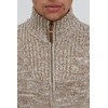 !Solid Pomeroy Men's Cardigan Chunky Knit Pullover with Stand-Up Collar