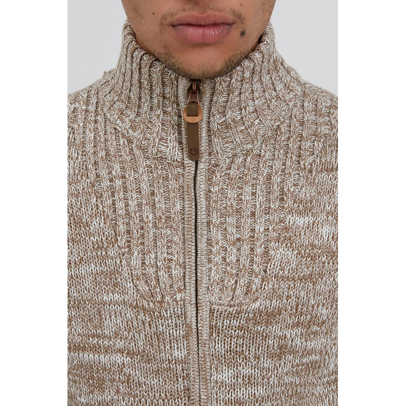 !Solid Pomeroy Men's Cardigan Chunky Knit Pullover with Stand-Up Collar