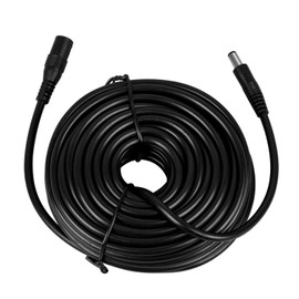 Tendelux 30ft DC 12V Power Extension Cable, 5V to 24V DC/AC Extension Cord for CCTV Security Camera, IR Illuminator & More