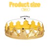 Alrhso Golden King Crown - Delicate Birthday Hat for Birthday