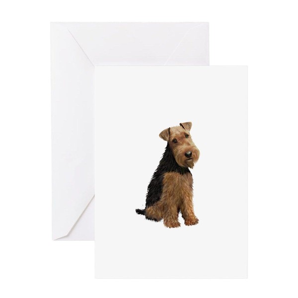 CafePress Welsh Terrier #1 Folded Greeting Card Matte