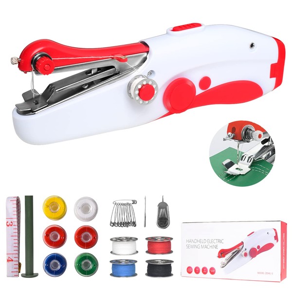Hand Sewing Machine, Quick Sew Mini Portable Electric Sewing Machine